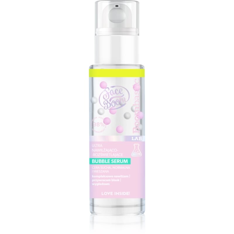 BodyBoom FaceBoom Boombastic rozjasňujúce sérum pre hydratáciu a vypnutie pokožky 30 ml