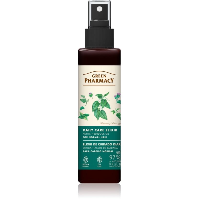 Green Pharmacy Nettle & Burdock oil Elixir sérum pre normálne vlasy 150 ml