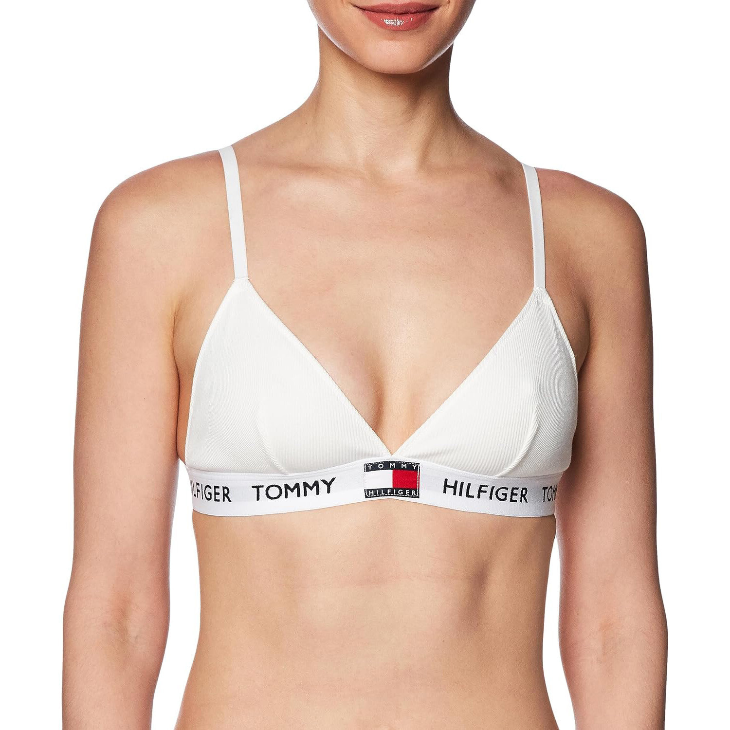 Dámska nevyztužená podprsenka 85 Triangle UW0UW04660-YBL - Tommy Hilfiger S