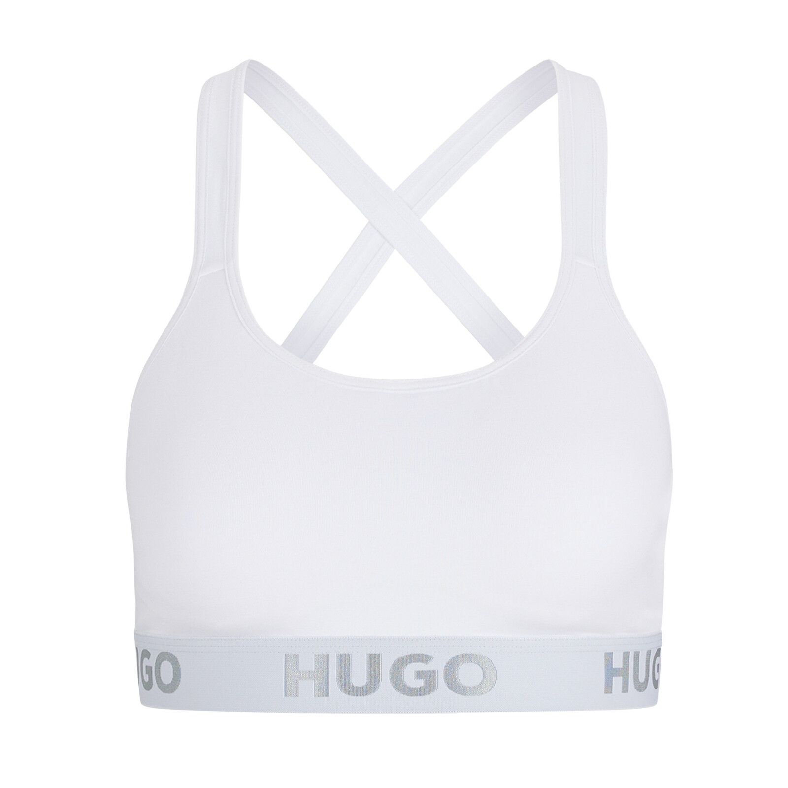 Dámska športová podprsenka BOSS Bralette s vypchávkami 50469628-100 - HUGO L
