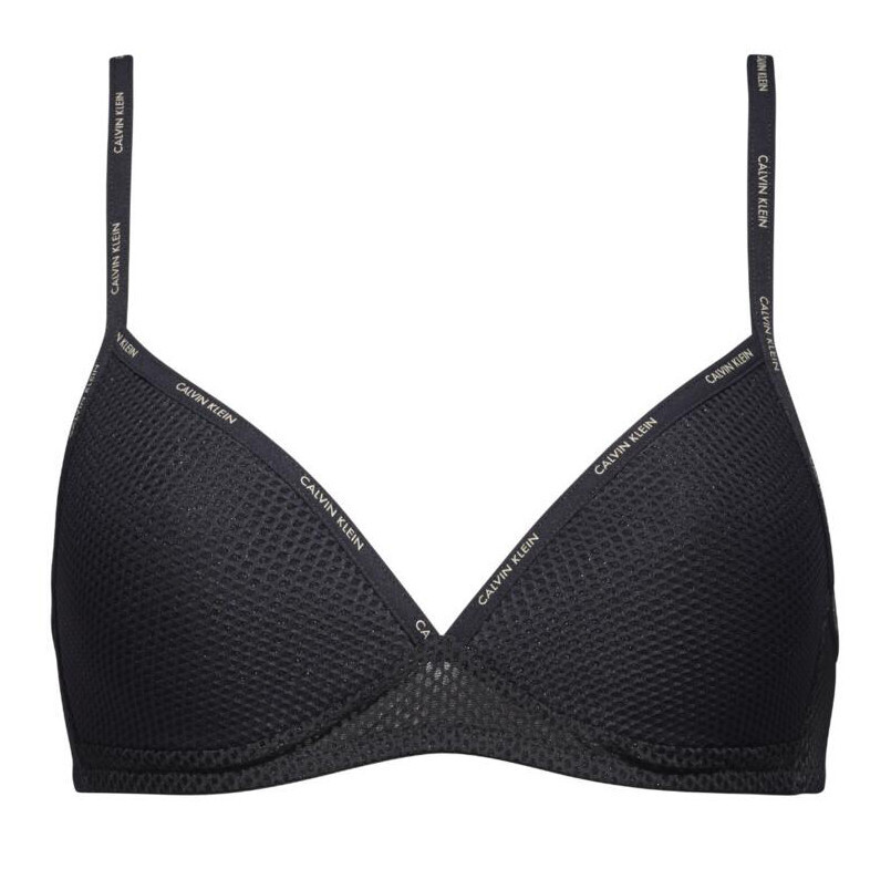 Dámska trojuholníková podprsenka s ľahkou podšívkou QF4683E - Calvin Klein S