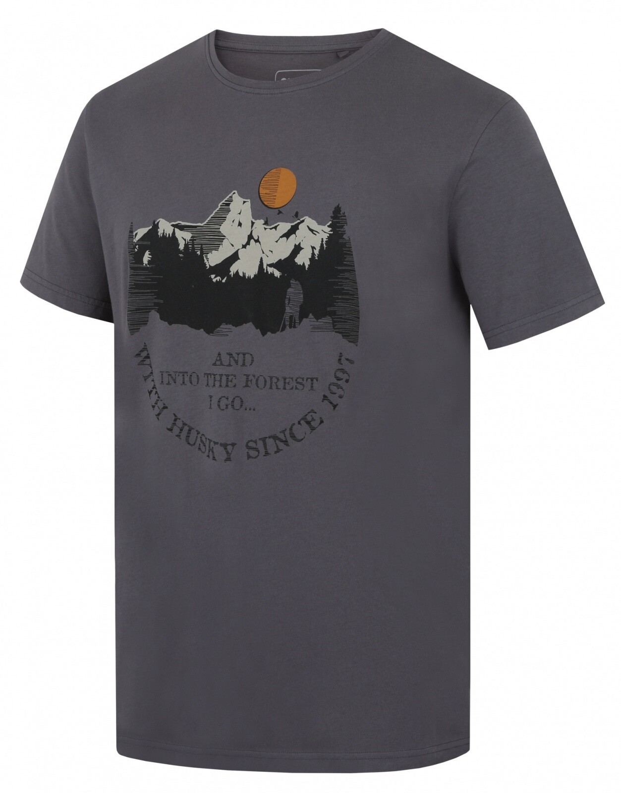 Husky Pánske bavlnené tričko Tee Moon M dark grey Veľkosť: L
