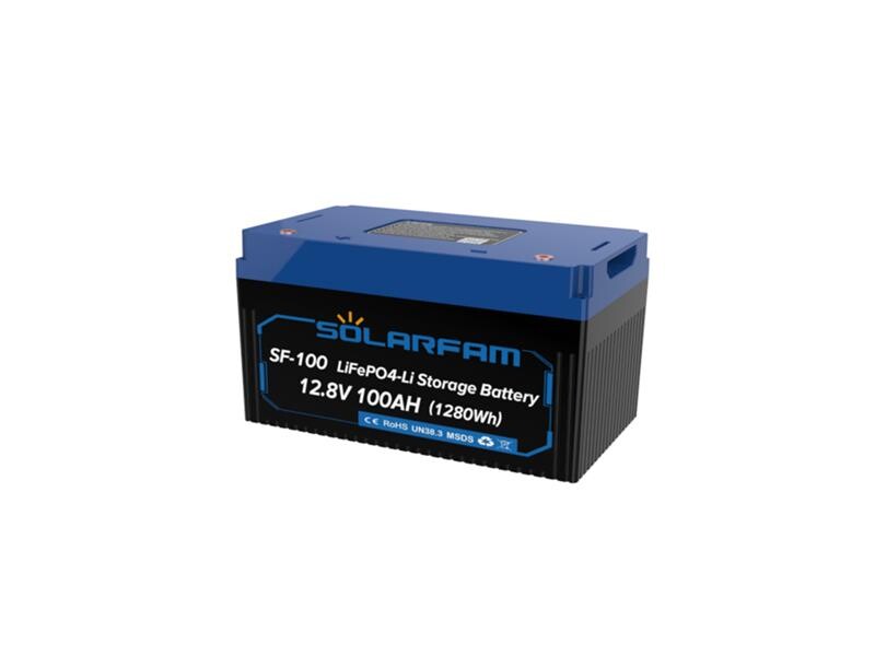 Baterie LiFePO4 12,8V 100Ah SOLARFAM s bluetooth a displejom