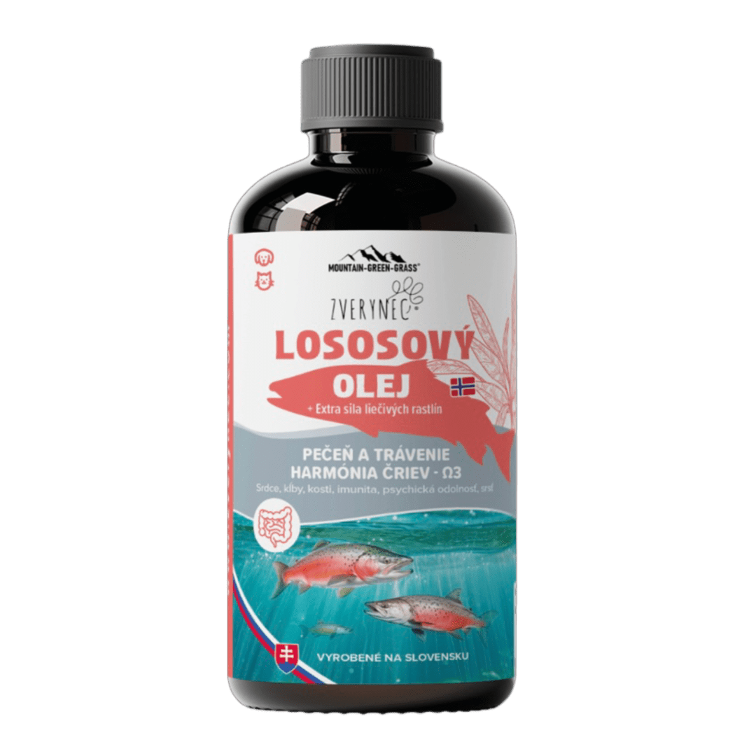 ZVERYNEC Lososový olej Pečeň a trávenie - harmónia čriev 500 ml