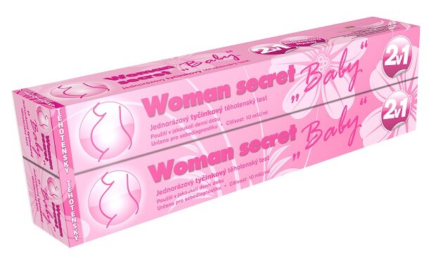 WOMAN SECRET Tehotenský test Baby tyčinkový 2v1 2 ks