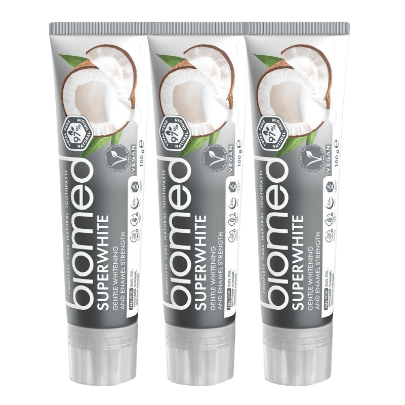BIOMED Superwhite zubná pasta 3 x 100 g