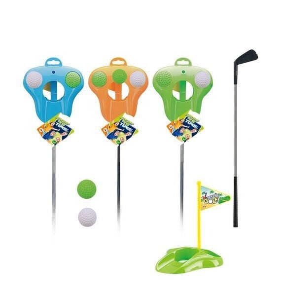Golfová sada palicu s loptičkami a jamkou 62cm - náhodná