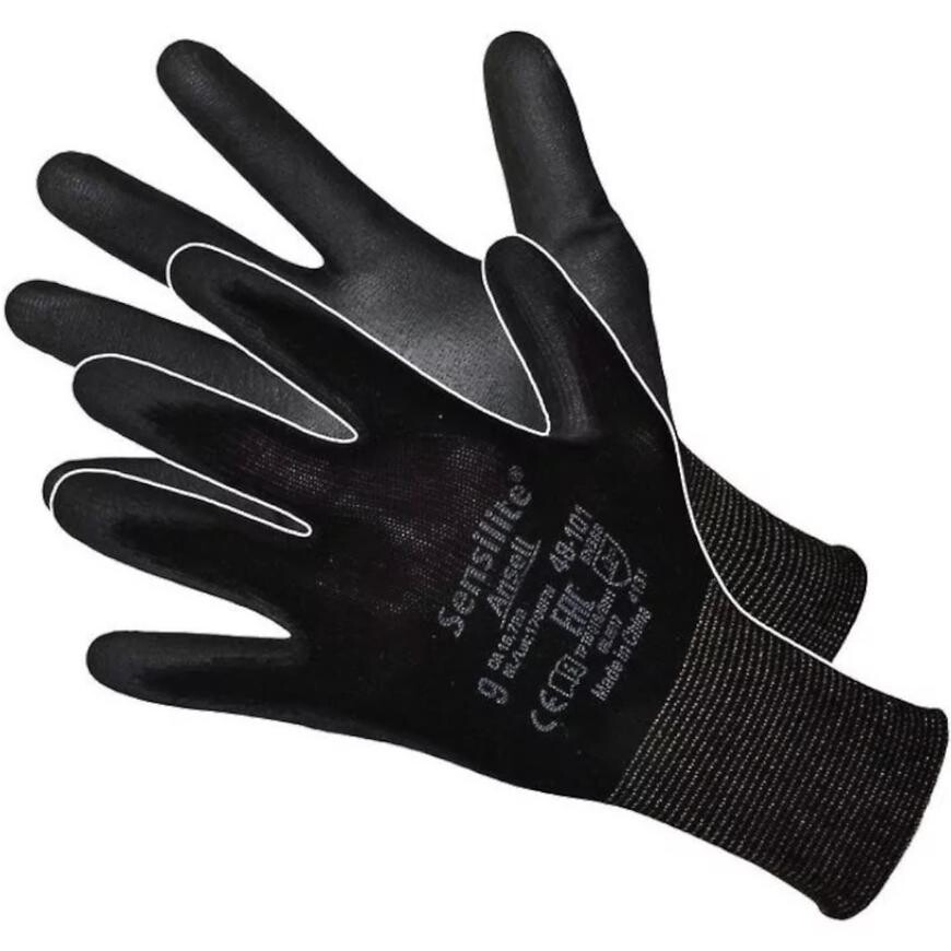 Rukavice Ansell Sensilite Black Roz 9