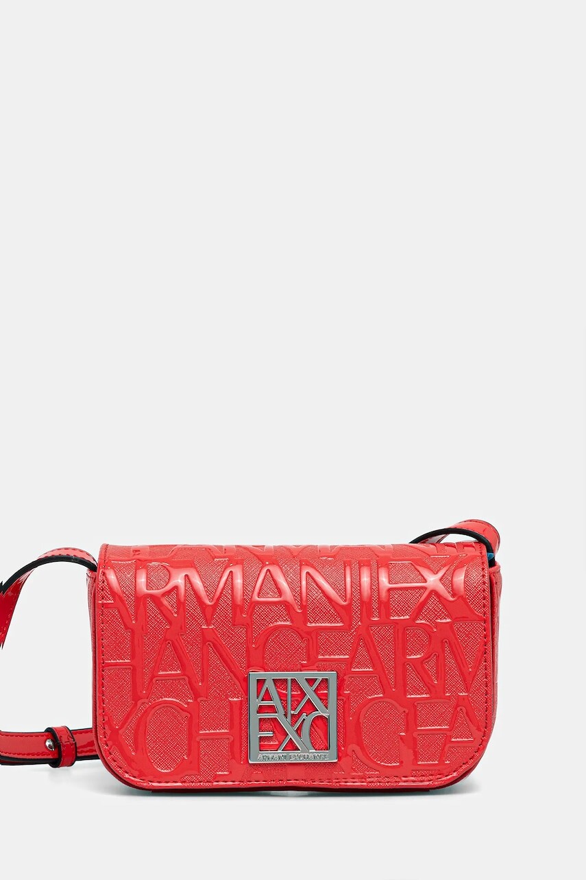 Kabelka Armani Exchange červená farba, 942734 CC794