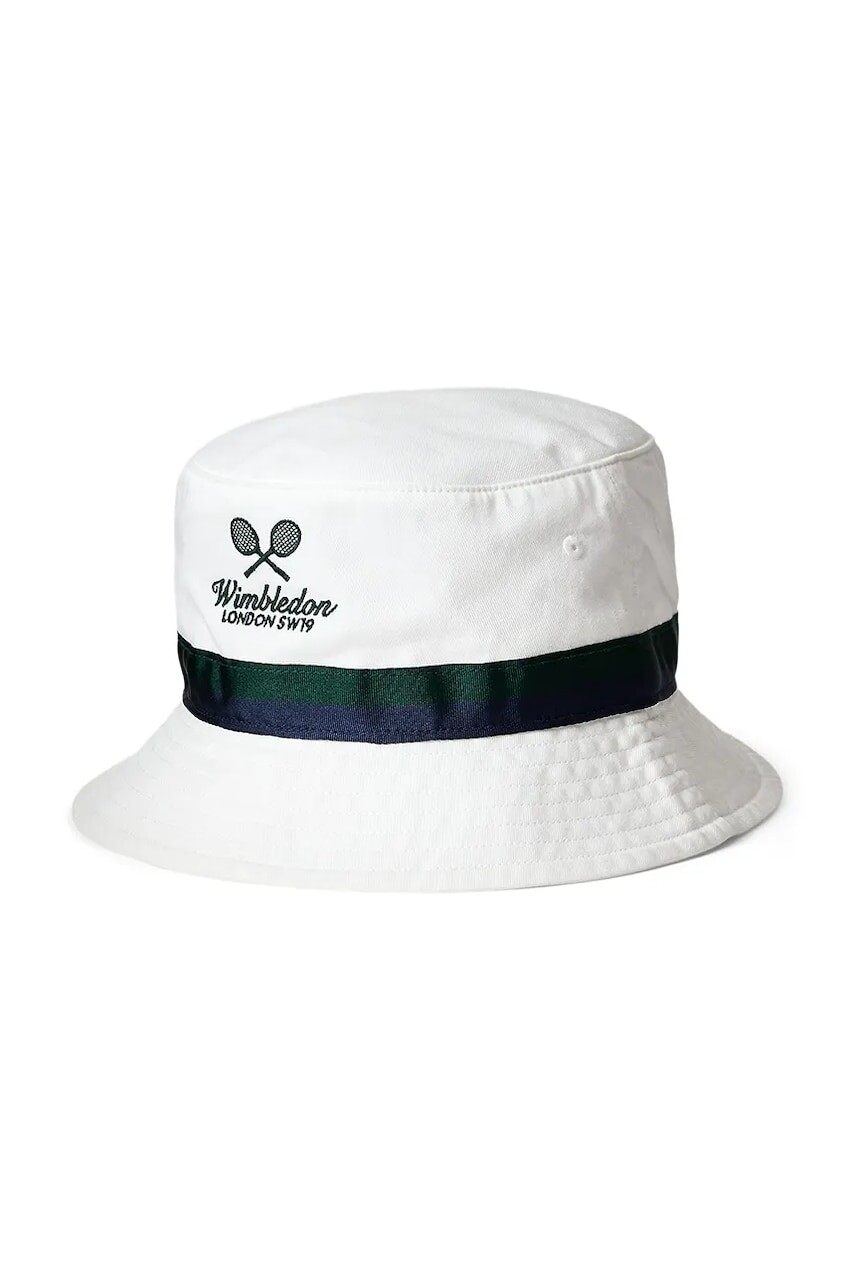 Bavlnený klobúk Polo Ralph Lauren biela farba, bavlnené, 710970546