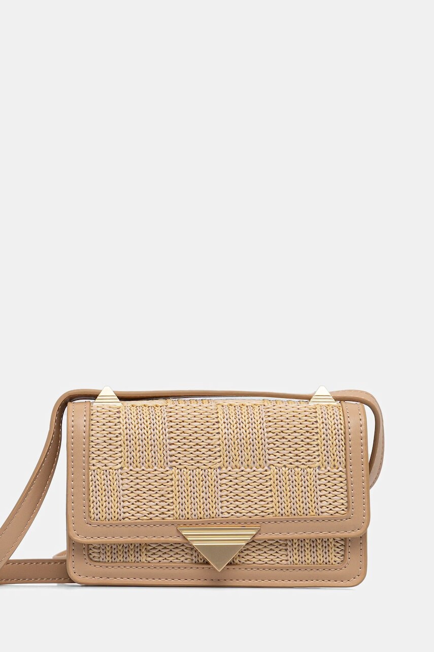 Kabelka Aldo ZENITHPURSEMINI béžová farba, 13989722