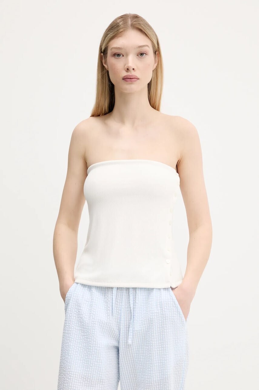 Top Abercrombie & Fitch béžová farba, KI139-5414