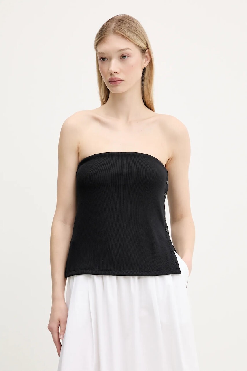 Top Abercrombie & Fitch čierna farba, KI139-5414