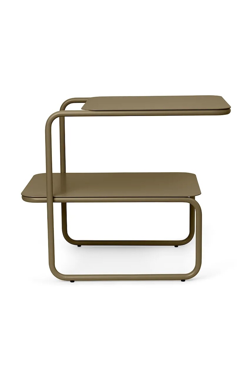 Stolík ferm LIVING Level Side zelená farba