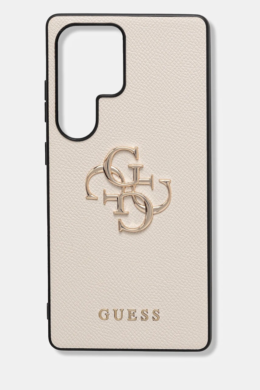 Puzdro na mobil Guess Samsung Galaxy S25 Ultra béžová farba, GUHCS25LPGT4MBE