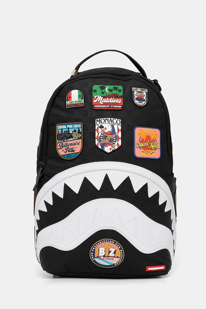 Ruksak Sprayground čierna farba, veľký, vzorovaná, 910B7220NSZ