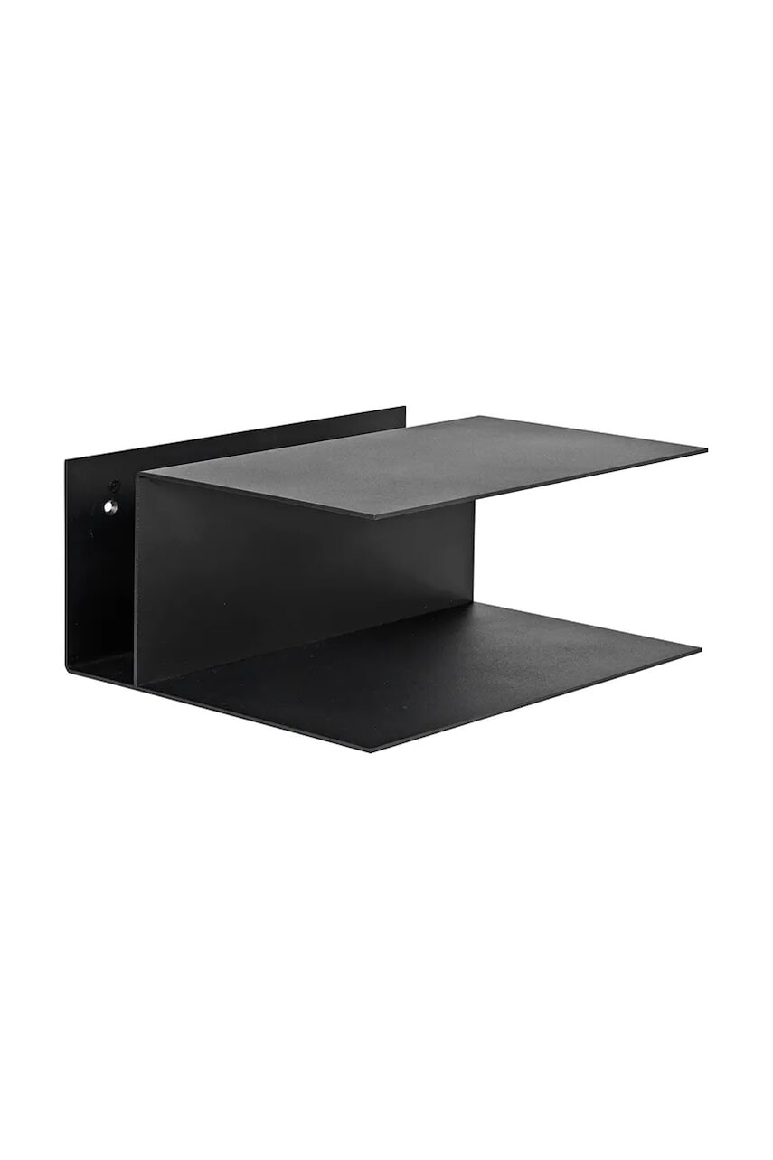 Závesná polica ferm LIVING Lager Bedside Table čierna farba