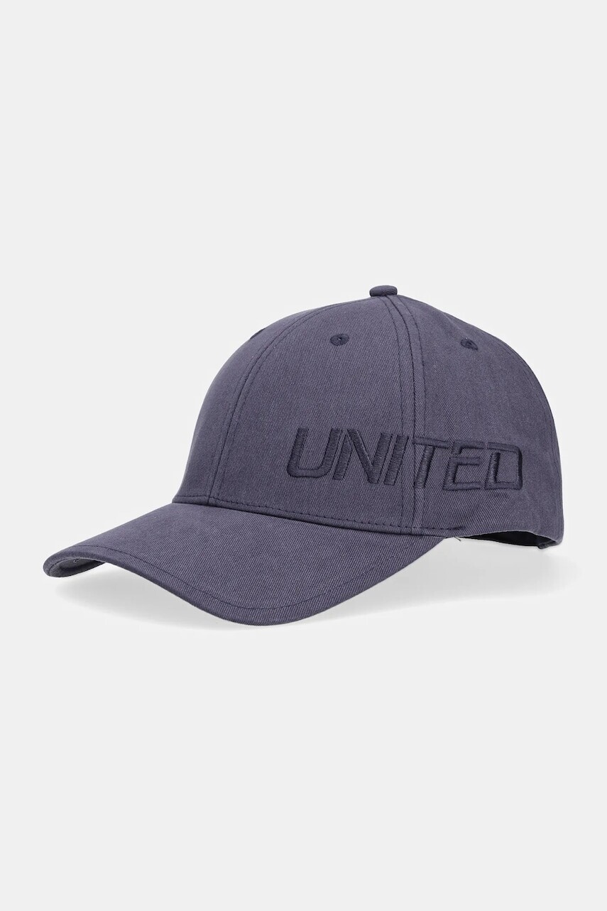 Bavlnená šiltovka United Colors of Benetton tmavomodrá farba, jednofarebná, 6NFPUA01C