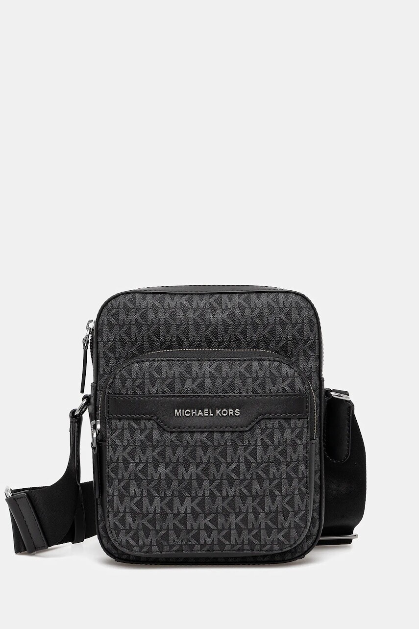 Malá taška Michael Kors HUDSON čierna farba, 33T5LHDM0B