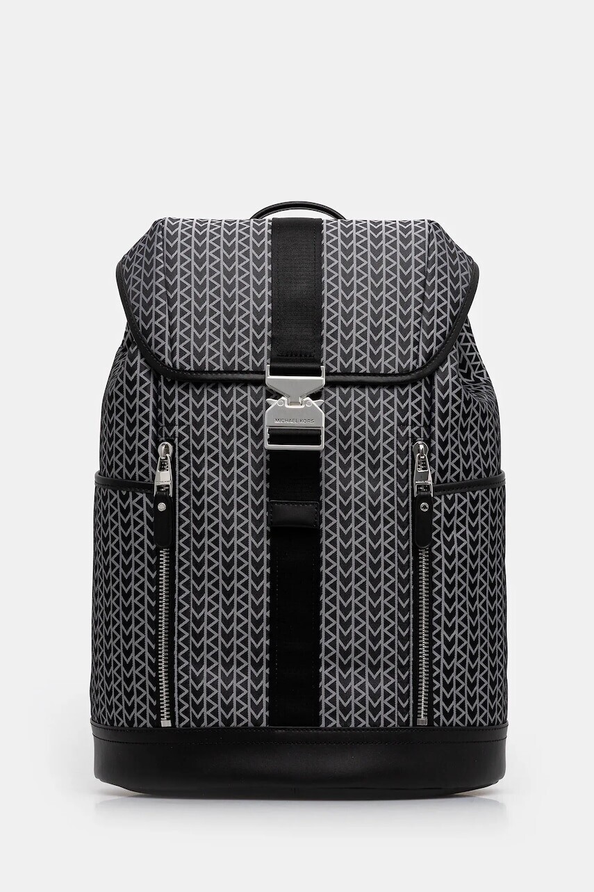 Ruksak Michael Kors ELI pánsky, čierna farba, veľký, vzorovaný, 33T5LEEB8O