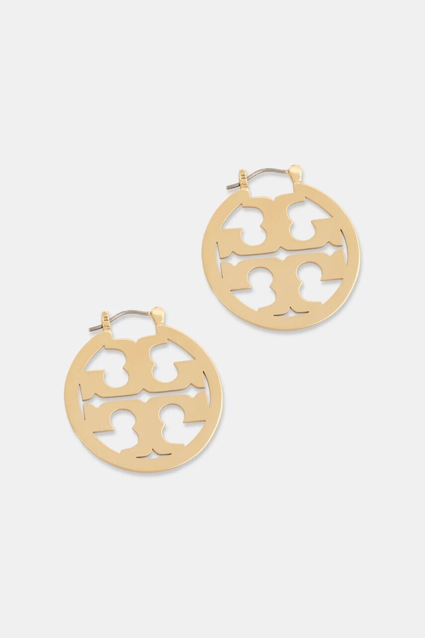 Pozlátené náušnice Tory Burch Miller 153685-720