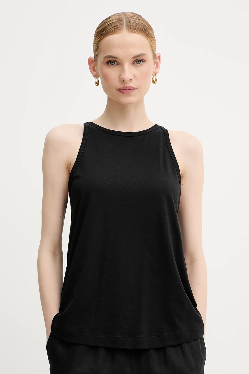 Top United Colors of Benetton čierna farba, 3KMTDH013