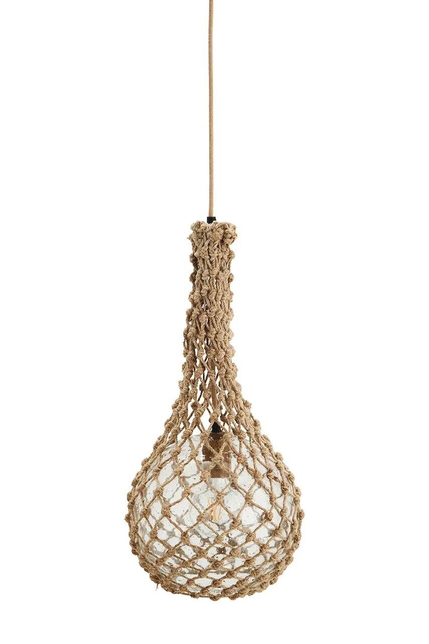 Závesná lampa Madam Stoltz béžová farba