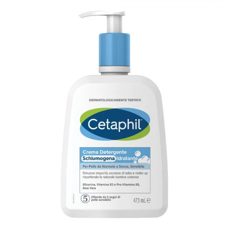 Cetaphil Hydratačný čistiaci krém na tvár (Hydrating Foaming Cream Cleanser) 473 ml