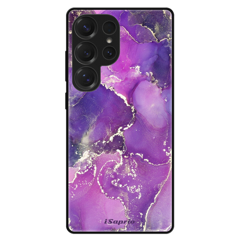 Lesklé puzdro Exclusive iSaprio - Purple Marble 10 - Samsung Galaxy S25 Ultra