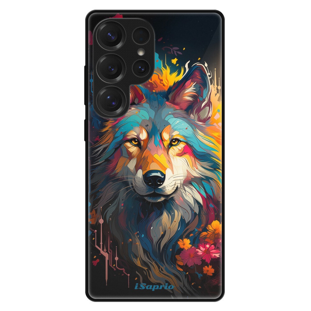 Lesklé puzdro Exclusive iSaprio - Mysterious Wolf - Samsung Galaxy S25 Ultra