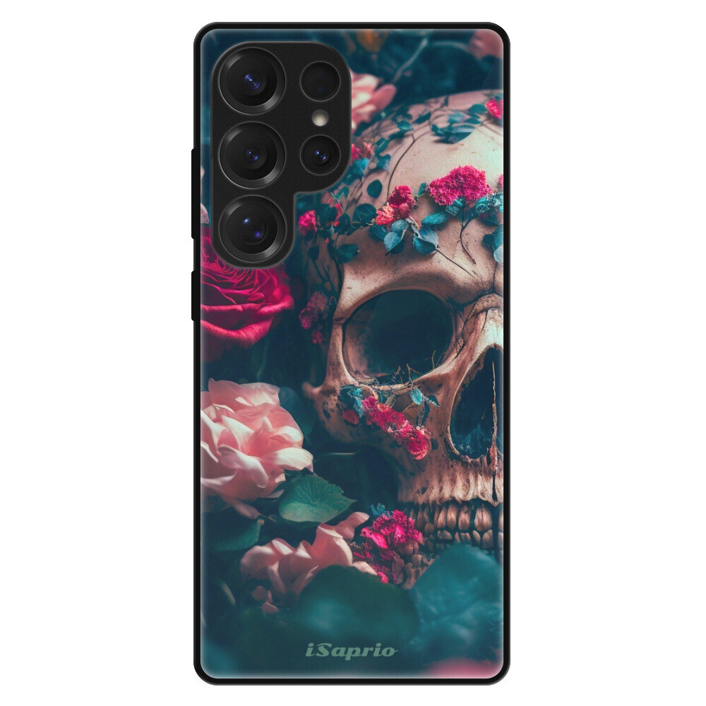 Lesklé puzdro Exclusive iSaprio - Skull in Roses - Samsung Galaxy S25 Ultra