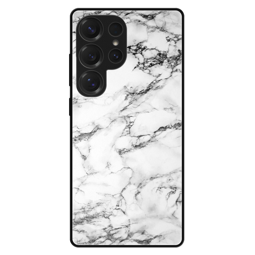 Lesklé puzdro Exclusive iSaprio - White Marble 01 - Samsung Galaxy S25 Ultra