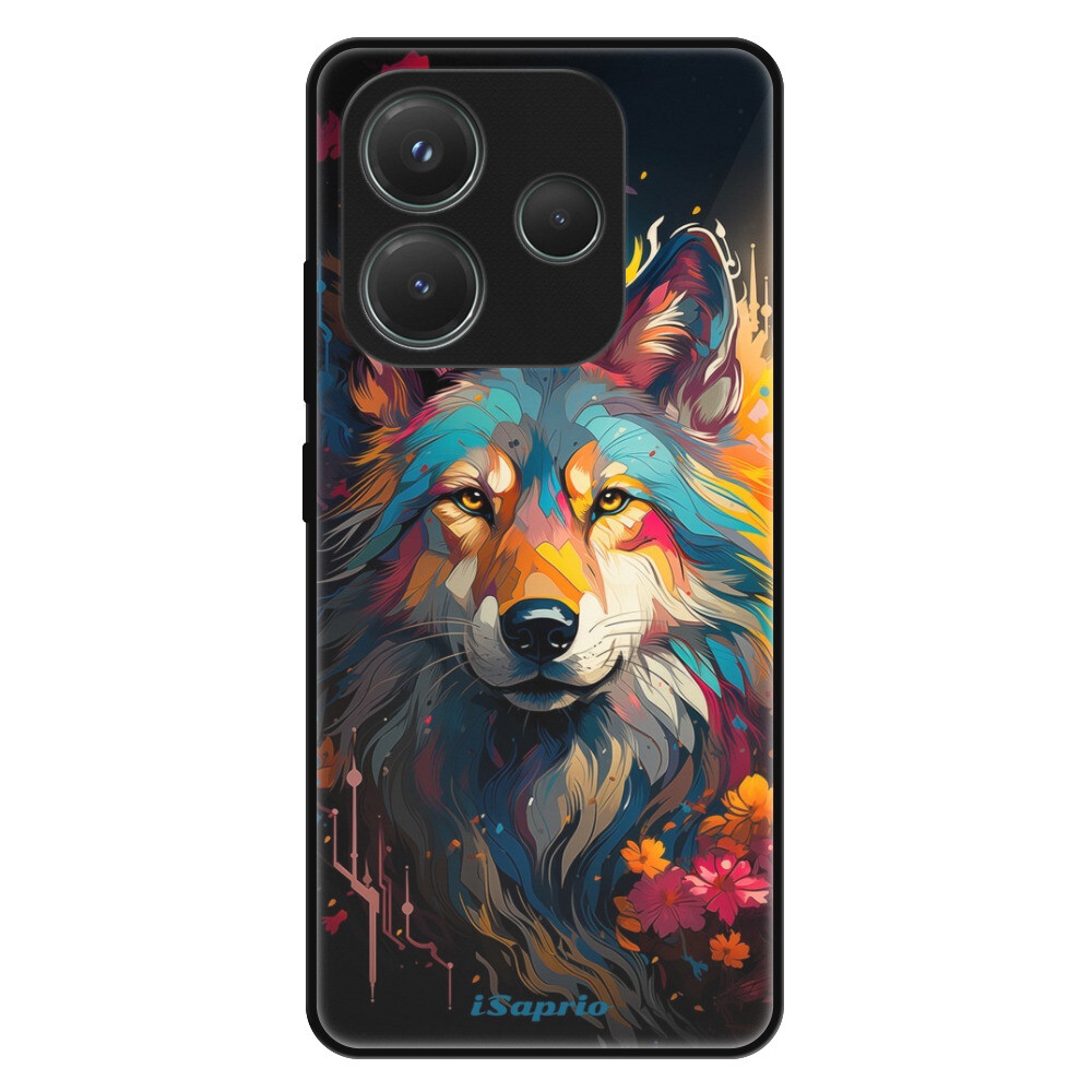 Lesklé puzdro Exclusive iSaprio - Mysterious Wolf - Xiaomi Redmi Note 14 5G