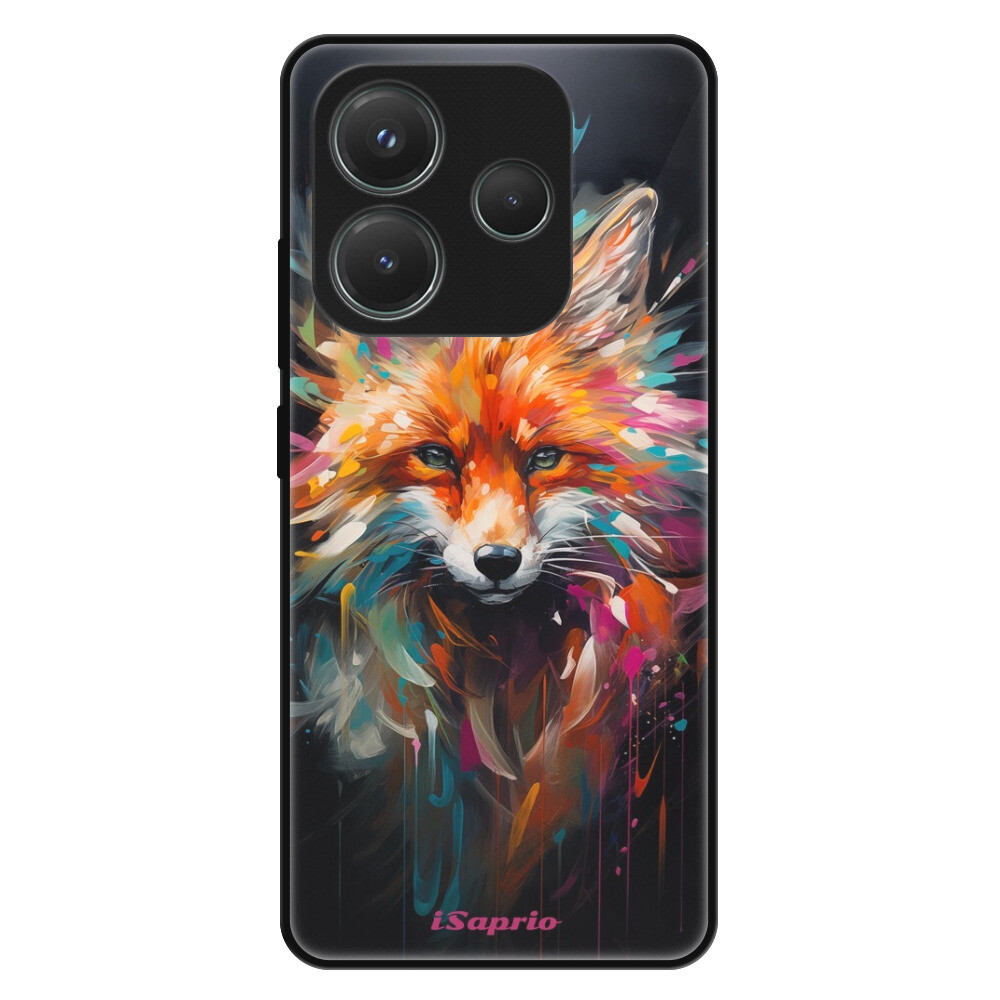 Lesklé puzdro Exclusive iSaprio - Neon Fox - Xiaomi Redmi Note 14 5G