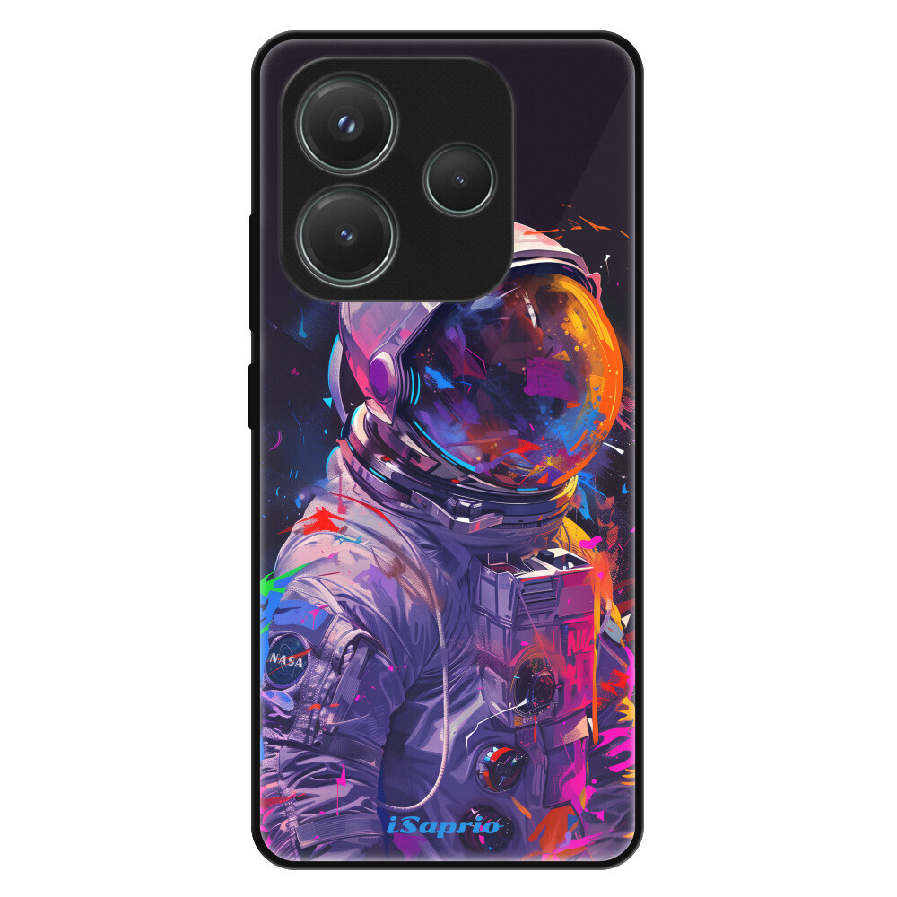 Lesklé puzdro Exclusive iSaprio - Neon Astronaut - Xiaomi Redmi Note 14 5G