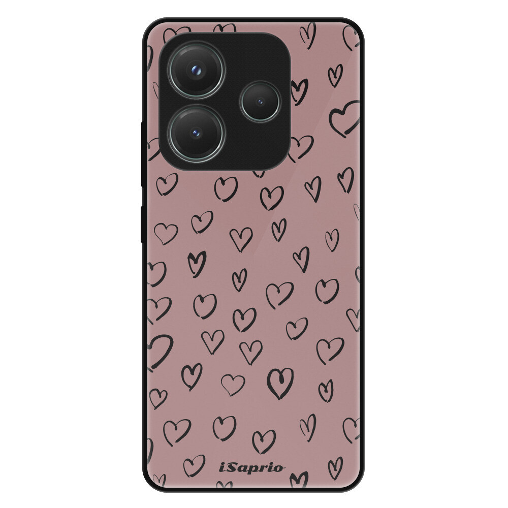 Lesklé puzdro Exclusive iSaprio - Heart Dark - Xiaomi Redmi Note 14 5G