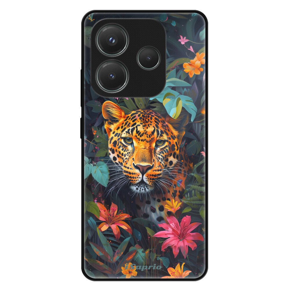 Lesklé puzdro Exclusive iSaprio - Flower Jaguar - Xiaomi Redmi Note 14 5G