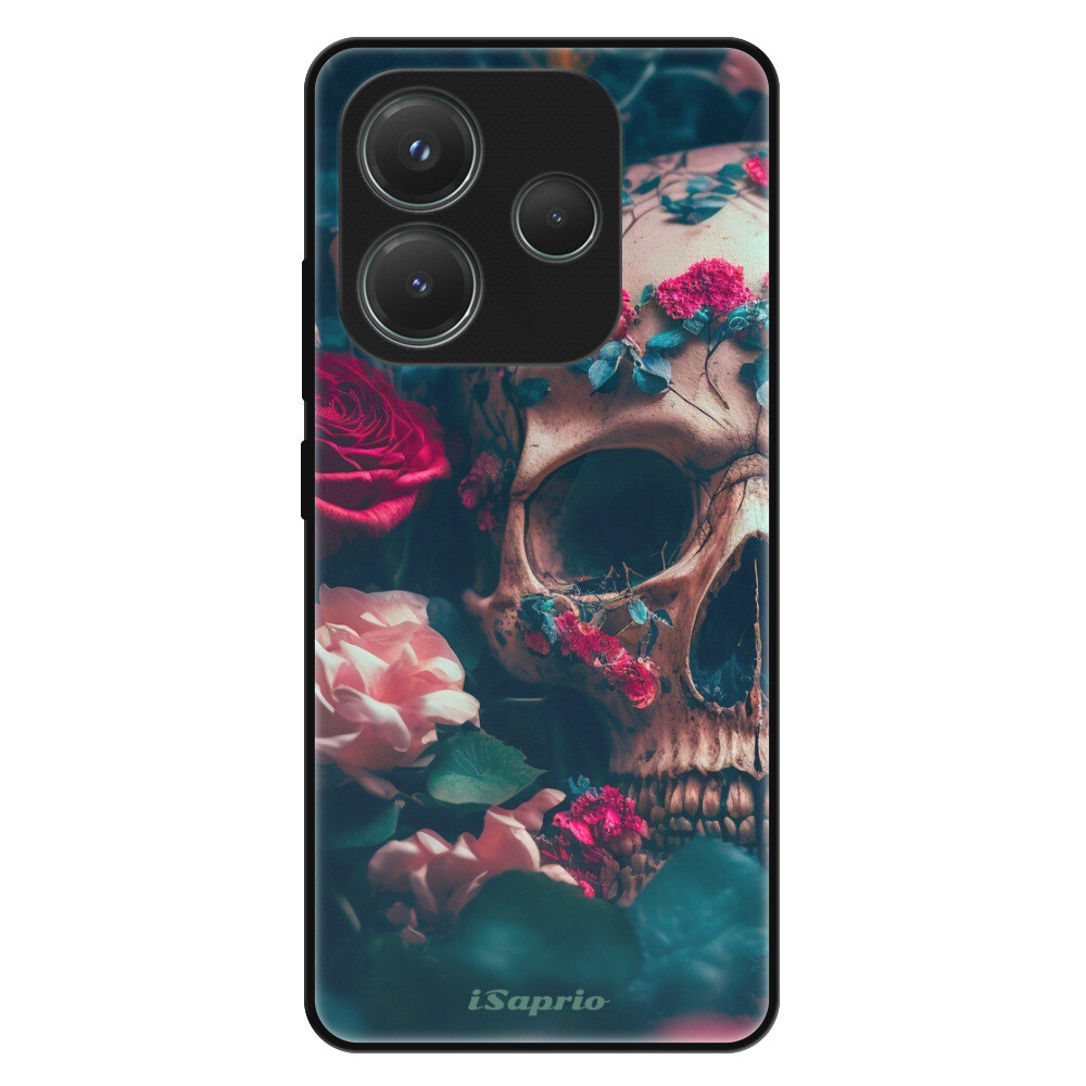 Lesklé puzdro Exclusive iSaprio - Skull in Roses - Xiaomi Redmi Note 14 5G