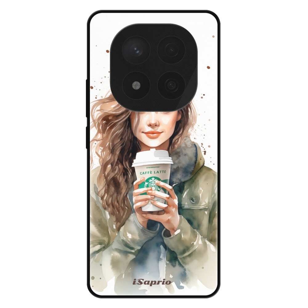 Lesklé puzdro Exclusive iSaprio - Girl With Latte - Xiaomi Redmi Note 14 Pro 5G/14 Pro+ 5G