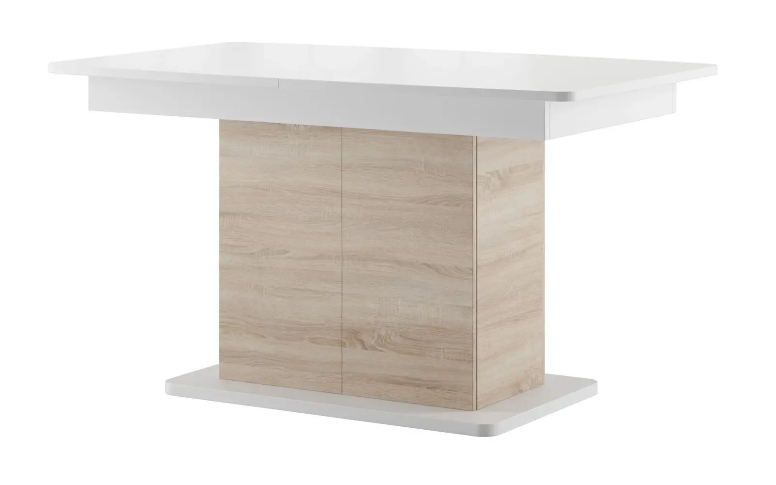 Jídelní rozkládací stůl Star 03 s úložným prostorem 140/210 cm dub Sonoma/bílý