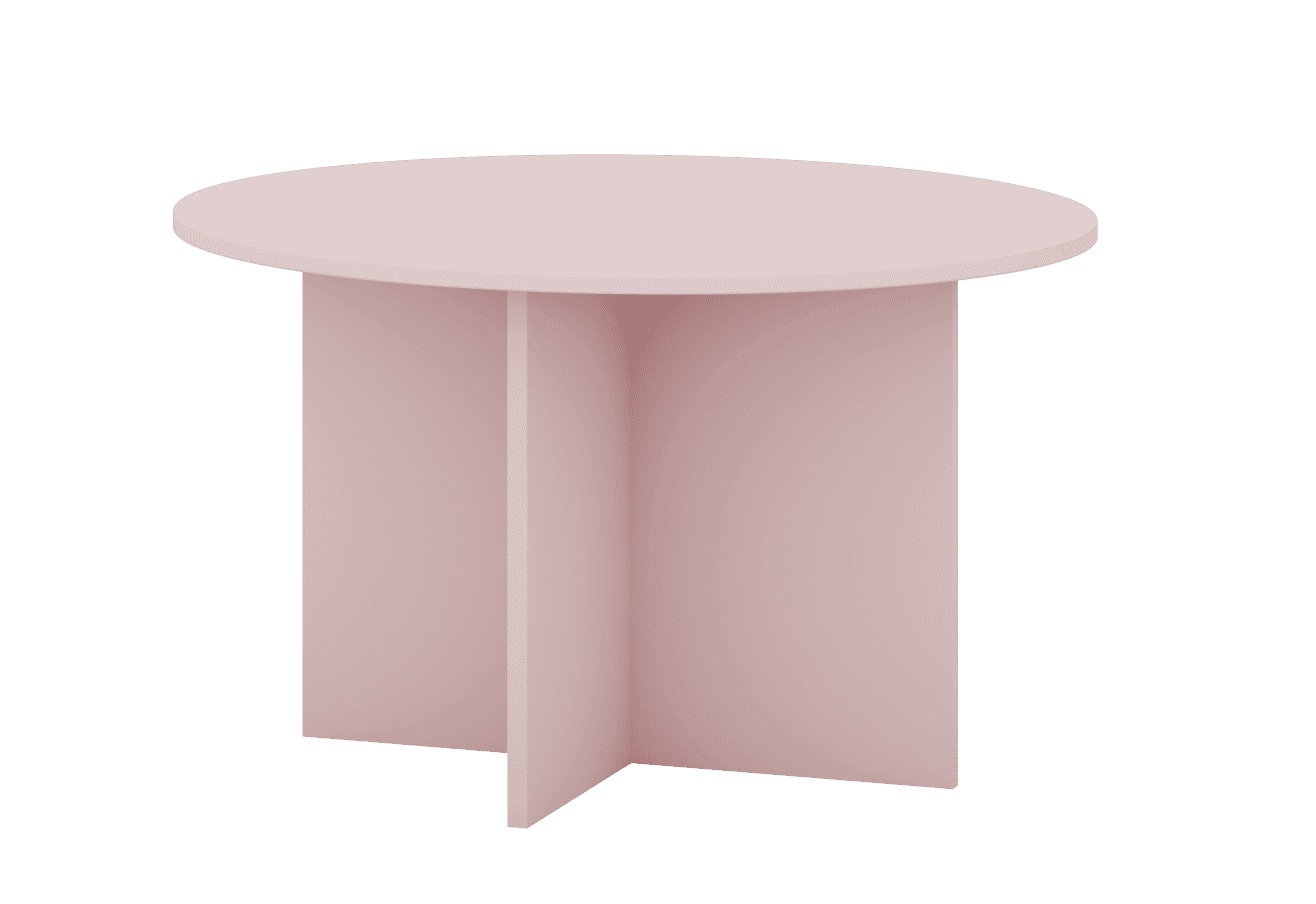 Konferenční stolek Phoebe 01 84 cm růžový