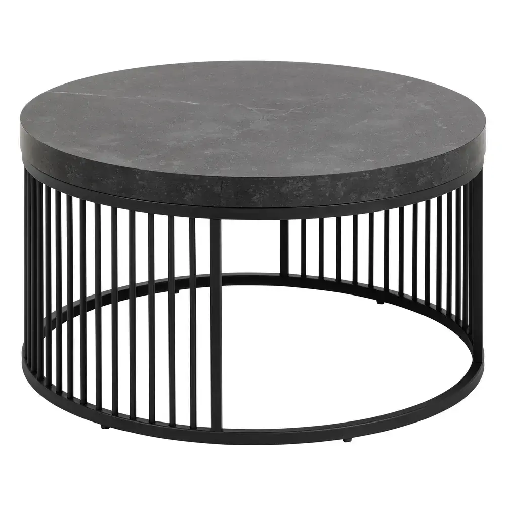 Konferenční stolek Strington 65 cm černý mramor