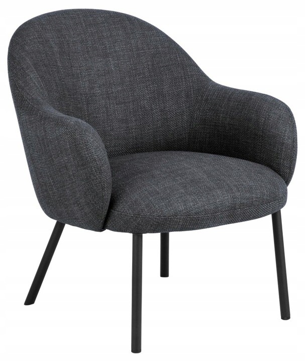 Křeslo Spencer lounge tmavě šedé