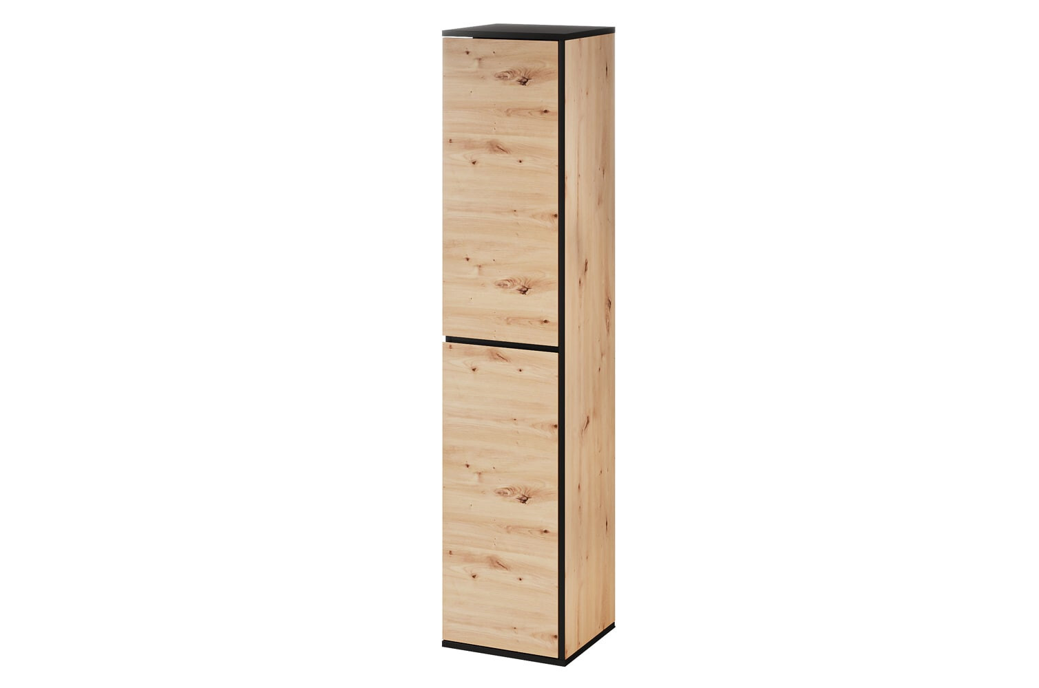 Vysoká koupelnová skříňka Mossa 69 35 cm pravá dub Artisan/černá