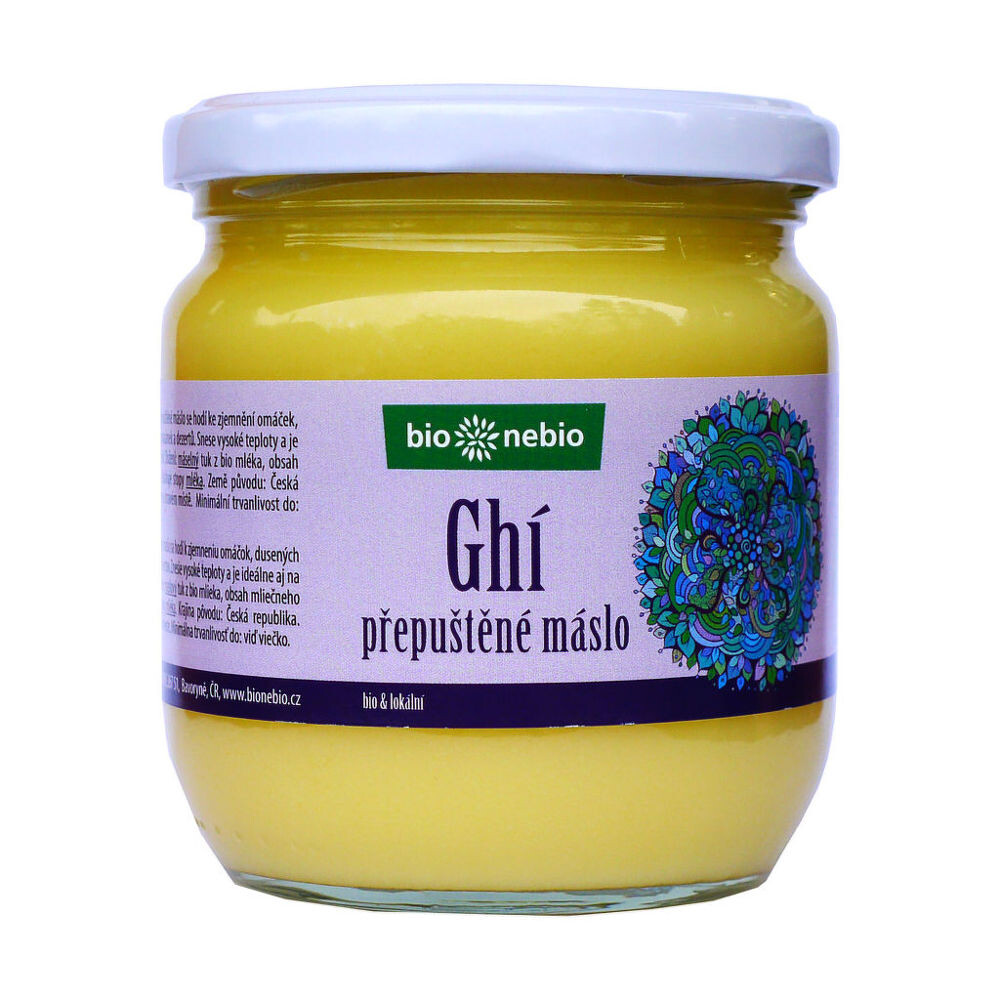 Maslo prepustené ghí ČESKÉ 425 ml BIO   BIO NEBIO