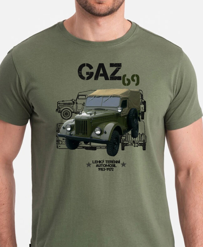 Tričko Striker GAZ 69 - olivové, M