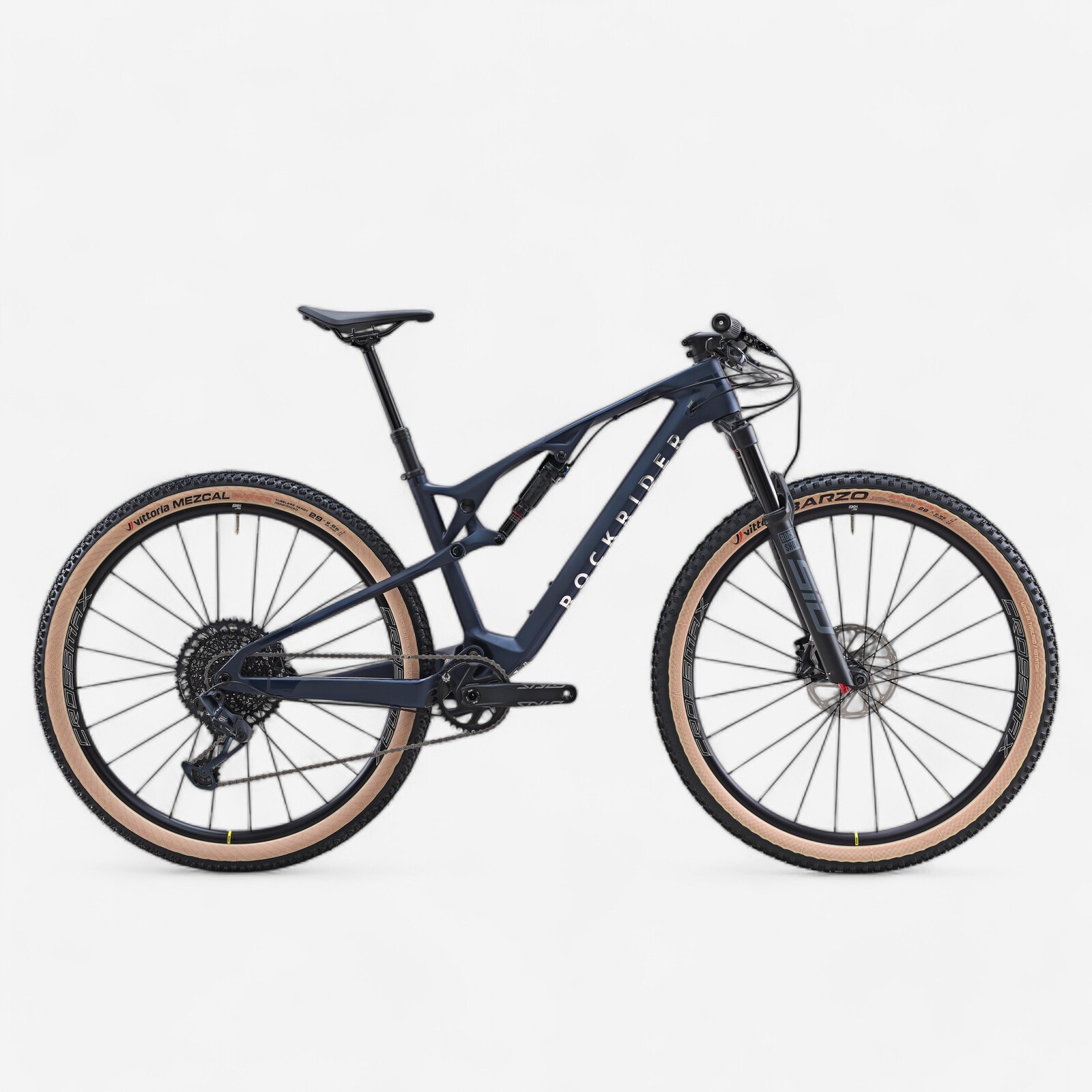 Horský bicykel XC Race 900 S celokarbónový rám modrý