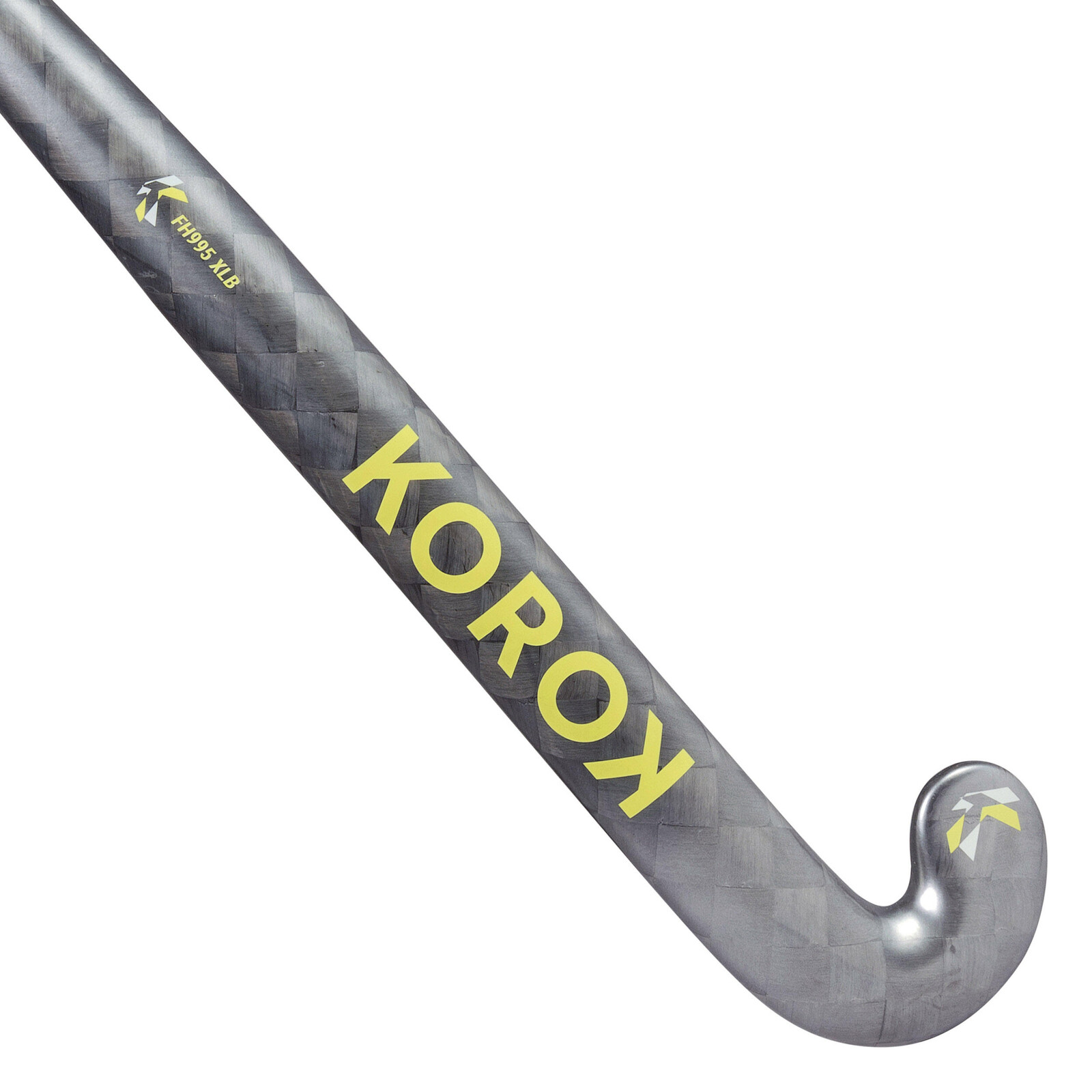 Hokejka FH995 na poz. hokej pre skúsených hráčov Xlow bow 95 % karbónu sivo-žltá
