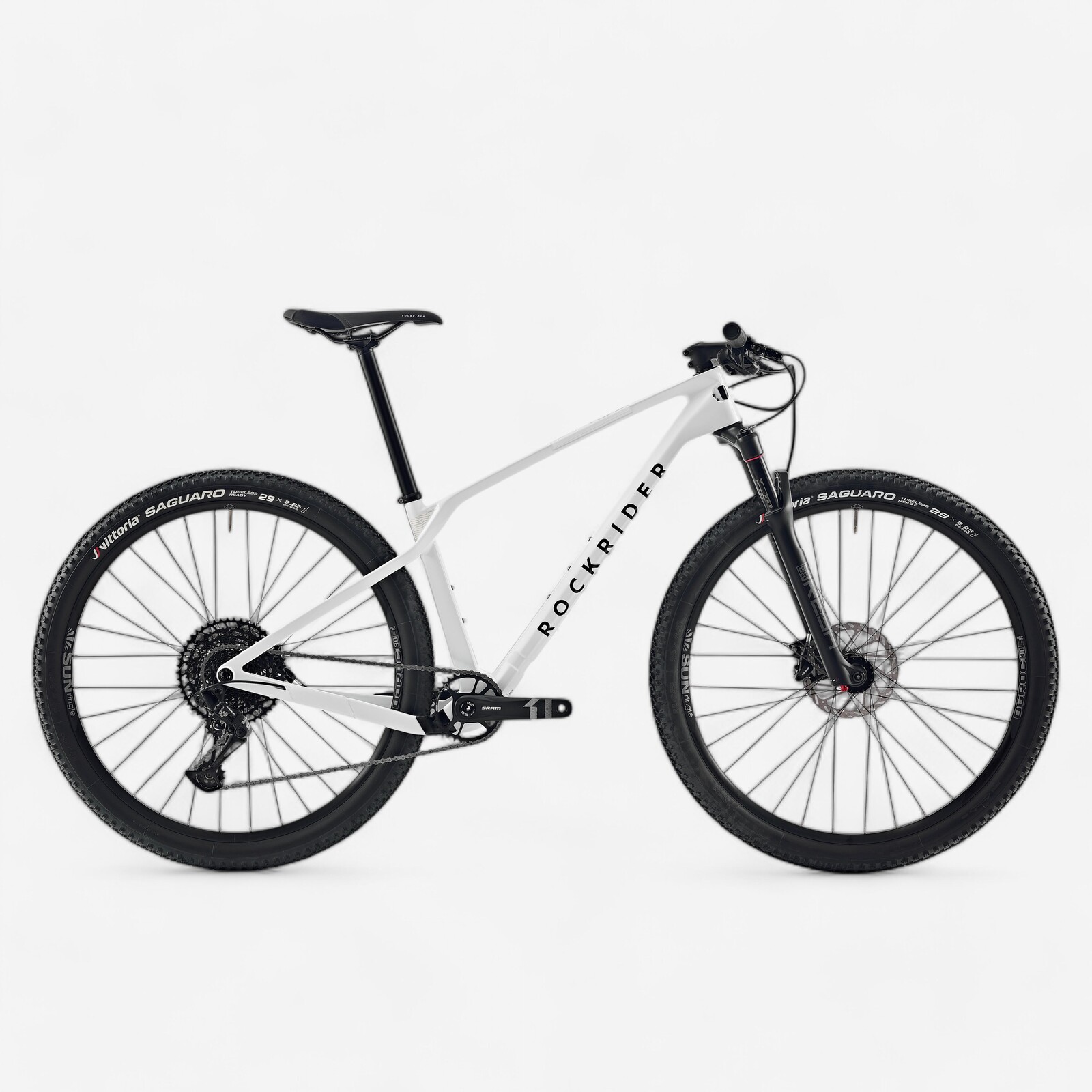 Horský bicykel XC RACE 900 karbónový rám biely