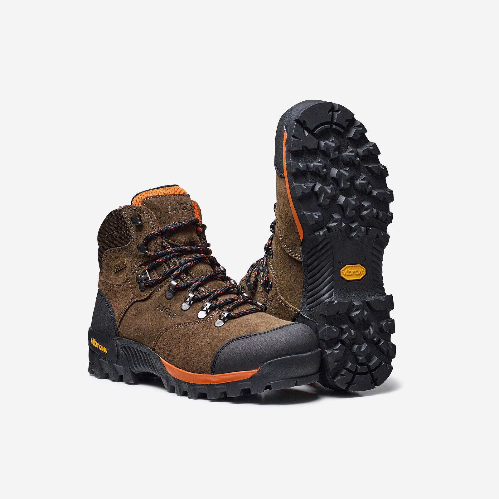 Nepremokavá poľovnícka obuv Altavio Gore-Tex Vibram hnedá